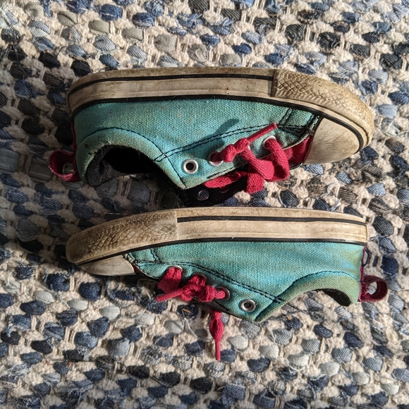 Converse Chuck Taylor All Star pink and teal blue size 8 - Picture 4 of 7